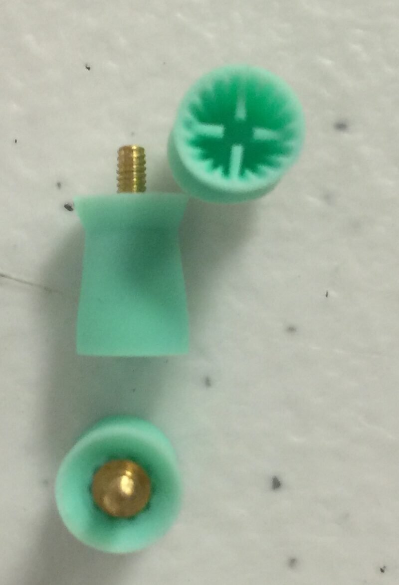 TM Global Disposable Prophy Cups- Screw-on Soft cups Green, 100/bag