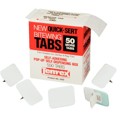 Bitewing Tabs, X-Ray Film Holders, Tab Style Dispenser, 550/Box