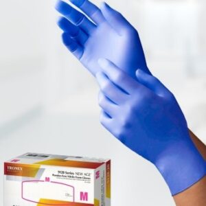 Tronex Blue Nitrile “NEW AGE® ” Chemo-Rated, Powder-Free, Fingertip-Textured Examination Gloves (XS) 10 Boxes per Case