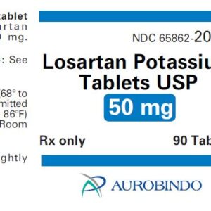 Aurobindo Losartan Potassium Tablets USP 50mg, 90 Tablets