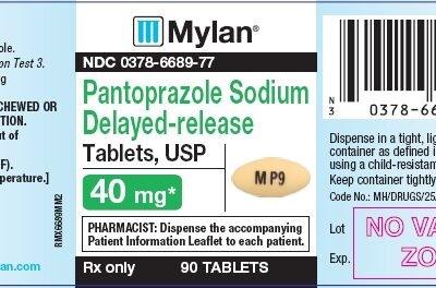 Mylan Pantoprazole Sodium Delayed-Release Tablets USP 40mg*, 90 Tablets