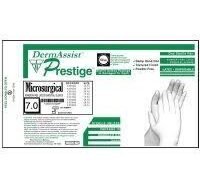 INNOVATIVE DERMASSIST PRESTIGE MICROSURGICAL POWDER-FREE SURGICAL  GLOVES Gloves, Surgical, Size 7, Latex, Sterile, PF, Textured Finish, 25 pr/bx