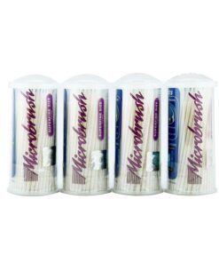 MICROBRUSH PLUS DISPENSER  SERIES Refill, Superfine Size, White, 4 Cartridges of 100 Applicators, 400/pk